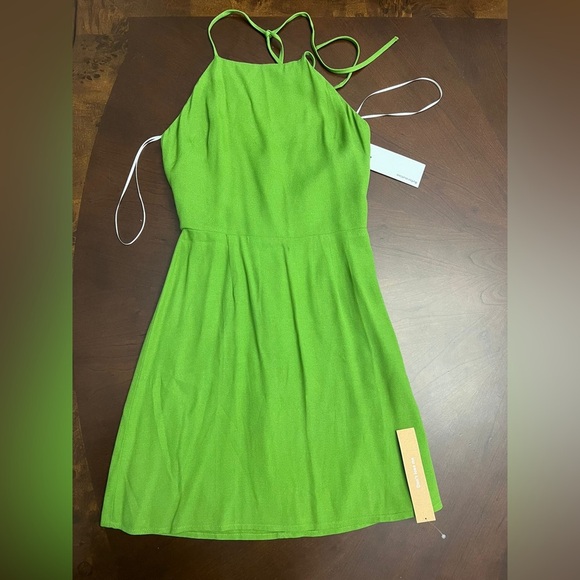 NWT Reformation Tasha Halter Dress in Saguaro Green – Size 0 - Picture 7 of 8